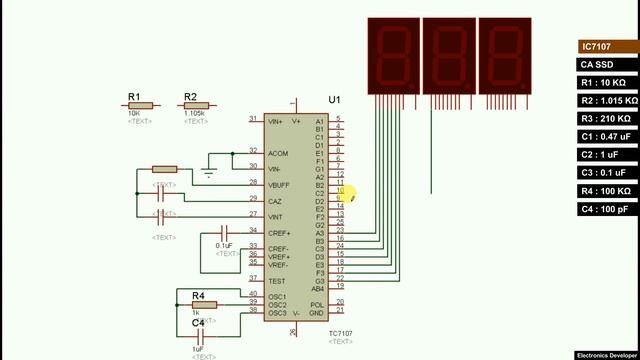 Simple Digital Thermometer | IC7107 | Temperature range upto 99.9°C смотреть онлайн
