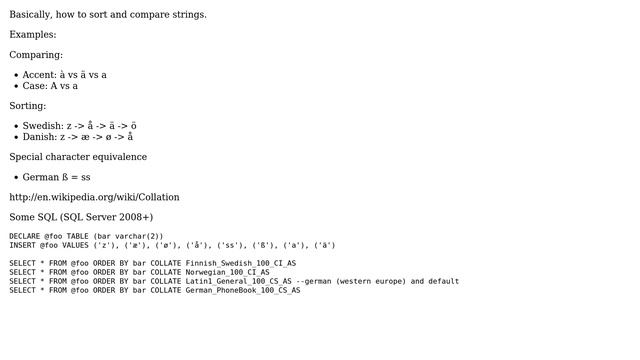 Databases: What does "collation" mean? (2 Solutions!!) смотреть онлайн