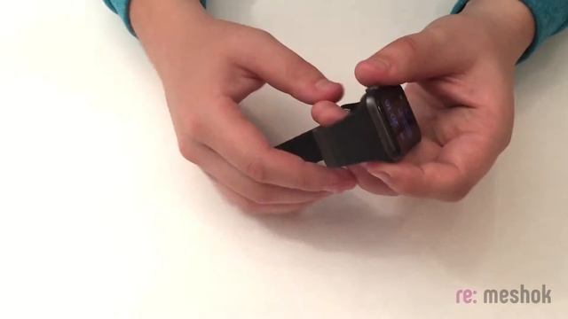 Кожаный ремешок для Apple Watch 1-3 черного цвета смотреть онлайн