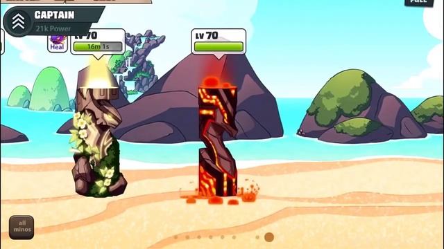 Mino Monsters 2: Evolution - Gameplay Walkthrough Part 25 - Blackened Rocks 3-2 (iOS, Android) смотреть онлайн