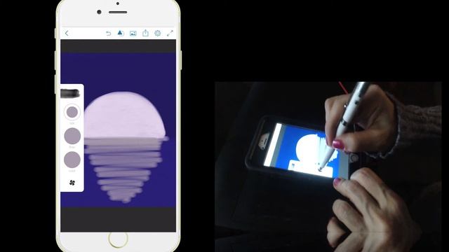 Adobe Photoshop Sketch on my iPhone смотреть онлайн