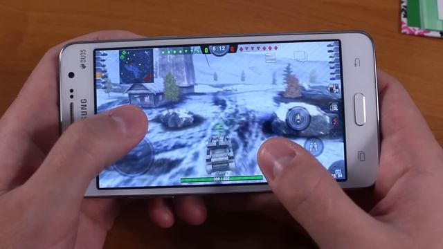 Как идет WOT Blitz на Samsung Grand Prime смотреть онлайн