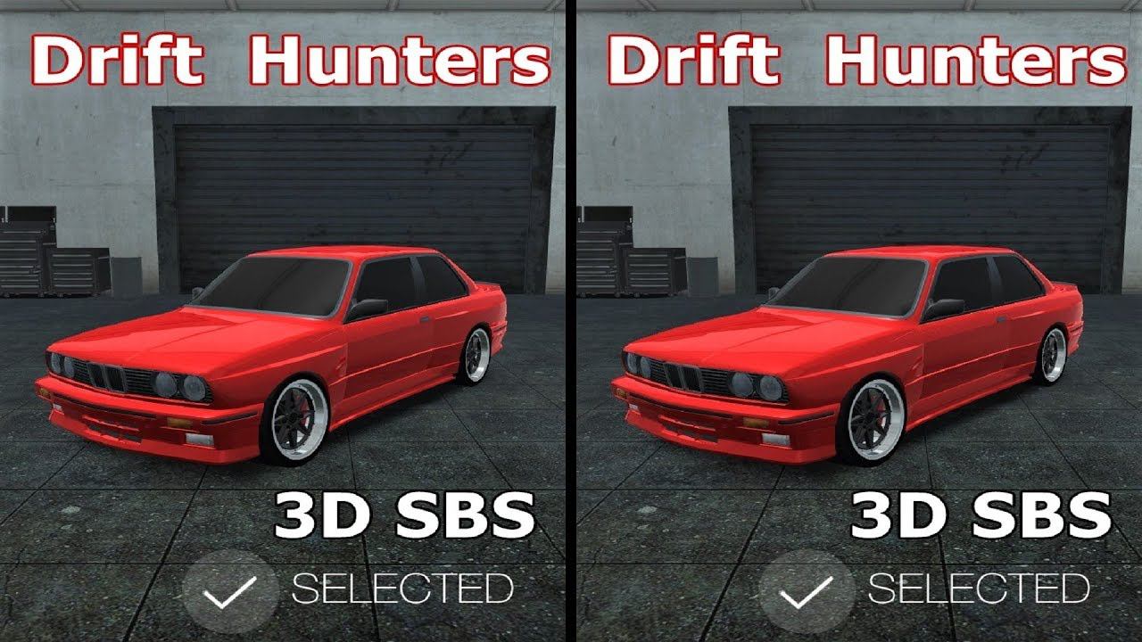 Drift Hunters 3D Video SBS VR  Google Cardboard