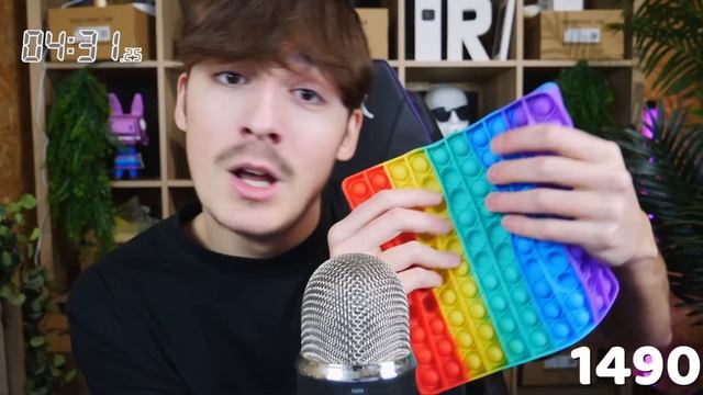 ASMR 3000 TRIGGERS IN 8:59 - WORLD RECORD смотреть онлайн