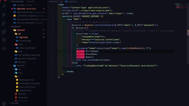 2 - Login Básico en PHP, verificación de tokens смотреть онлайн