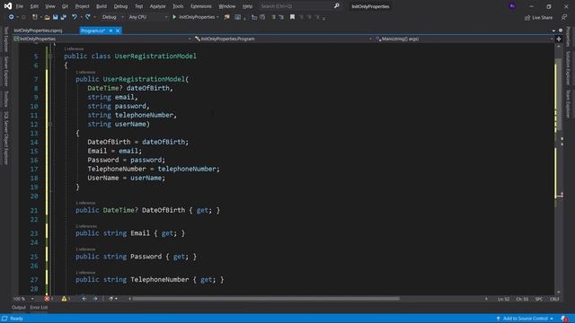 Init Only Properties - .NET Tutorial смотреть онлайн