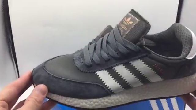 Кроссовки Adidas Iniki Runner Boost серые смотреть онлайн