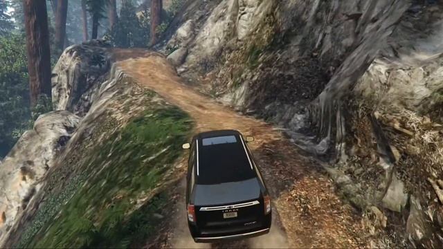 GTA V: TRILHA OFF-ROAD DE CHEVROLET TAHOE NA FLORESTA DO MONTE CHILIAD!! смотреть онлайн