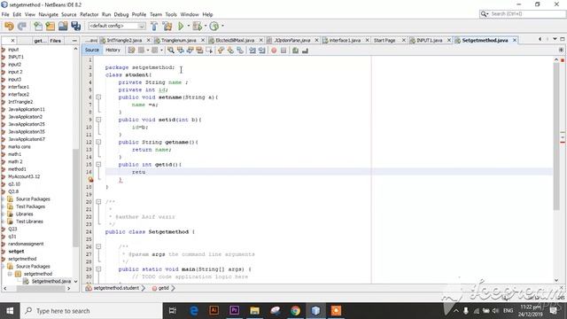 #Set_and_get_method java programme to declear and call set and use set and get method| Turorial no смотреть онлайн