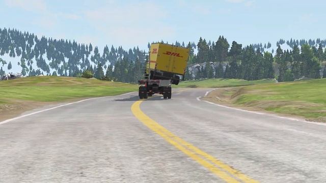 Double Flatbed Trailer Truck vs speed bumps|Busses vs speed bumps|Beamng Drive|024 смотреть онлайн