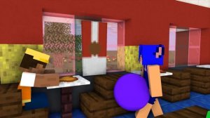 Giant Vore Minecraft girl from hospital to restaurant - Minecraft Animation