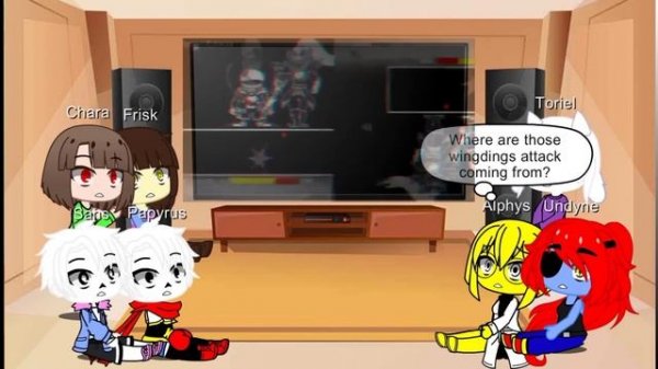 UNDERTALE react to "HELP FROM the void Phase 4 - 5 and ???" | Read Description| Gacha Reaction