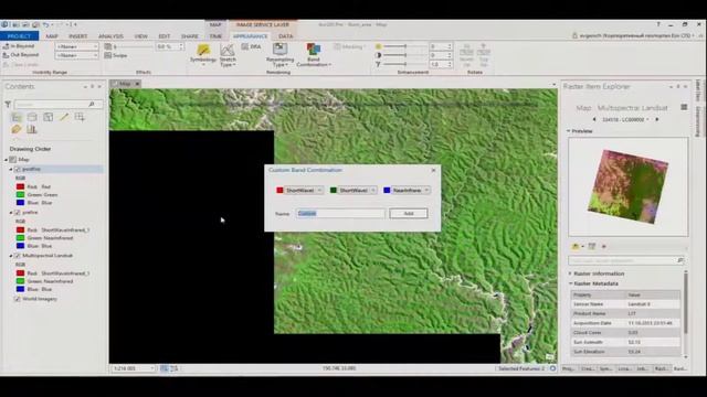 Анализ изображений в ArcGIS смотреть онлайн