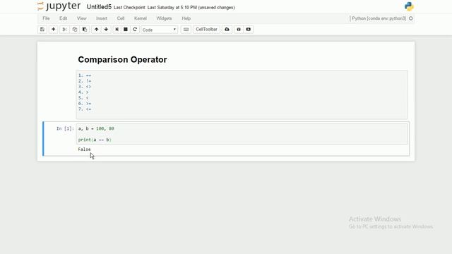 Python Programming Part 7 Comparison Operators in Python смотреть онлайн