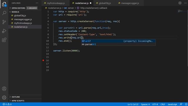Jumpstart: Node JS - Web Server using Built-in Modules |Part 3| смотреть онлайн