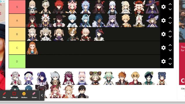 Genshin Impact Tier List смотреть онлайн