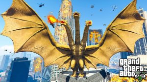 ЗМЕЙ ГОРЫНЫЧ НАПАЛ НА ЛОС САНТОС В ГТА 5 МОДЫ! ДРАКОН ИЗ ГОДЗИЛЛЫ ОБЗОР МОДА В GTA 5! ВИДЕО MODS