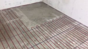 Монтаж тёплого пола кабелем, под плитку.