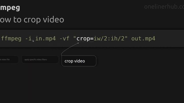 How to crop video #ffmpeg смотреть онлайн