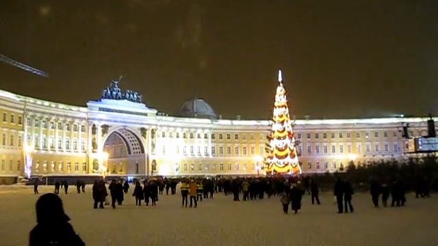 Санкт-Петербург, Дворцовая площадь, Рождество. смотреть онлайн