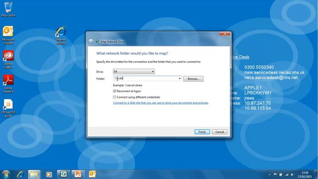 Mapping a network drive смотреть онлайн