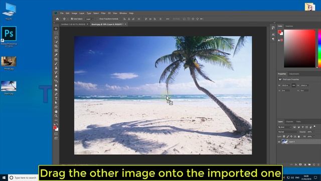 How to Blend two images together in Adobe Photoshop CC 2019 смотреть онлайн