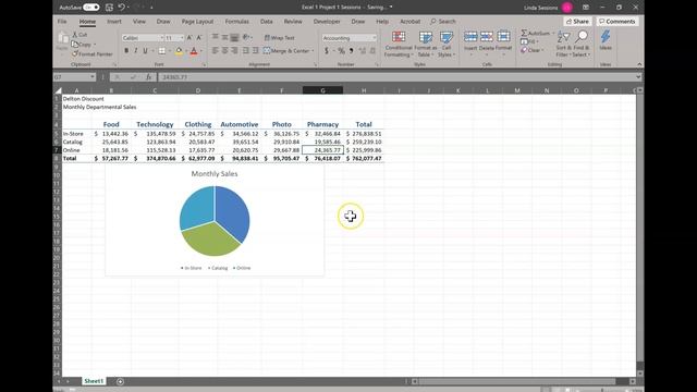 Excel 1 Project 1 Delton Discount смотреть онлайн