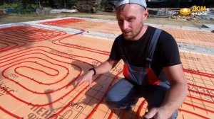 Дубна - тёплый пол  в УШП как монтировать трубы полов в фундаменте для каркасника