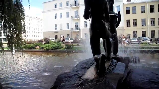 Фонтан на площади Ленина Минск РБ \ Fountain Square Lenin Minsk Belarus смотреть онлайн