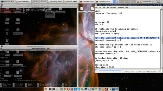 Setting up Master-Master Replication with MySQL on Debian 8 Jessie смотреть онлайн