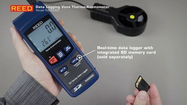 Measure wind speed with the R4000SD Data Logging Vane Thermo-Anemometer смотреть онлайн