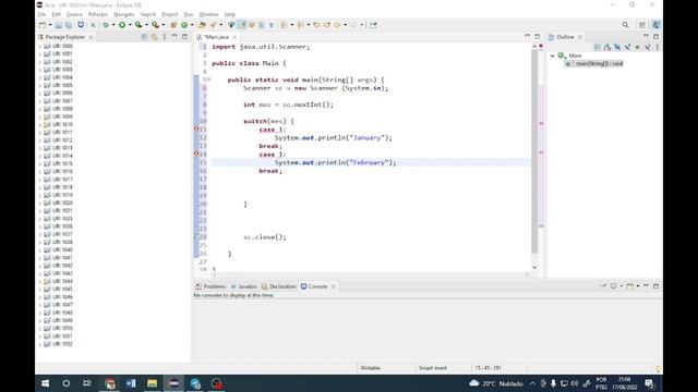 Mês (URI 1052) - Exercício resolvido em Java - Beecrowd смотреть онлайн