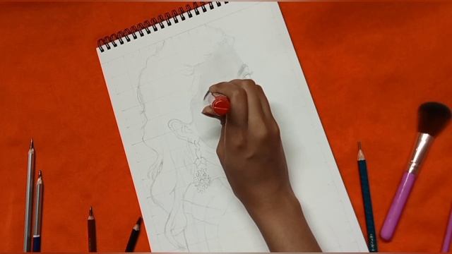 How to draw rashmika mandanna portrait (skin texture) part 1 pencil sketch tutorial for beginners смотреть онлайн