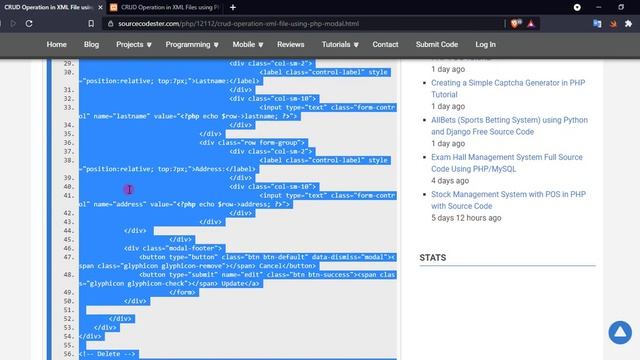 CRUD Operation in XML File using PHP Tutorial Demo смотреть онлайн