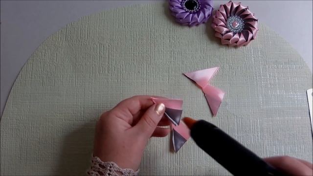 Цветы канзаши из атласных лент, мастер класс смотреть онлайн