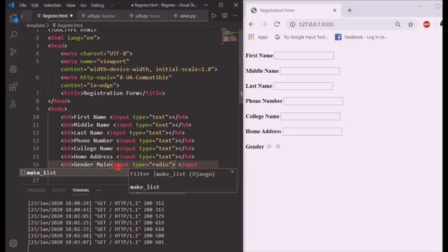 Registration Form With Django | Project 2 | Part 1 | Hindi | Creating Setup and Frontend Developmen смотреть онлайн