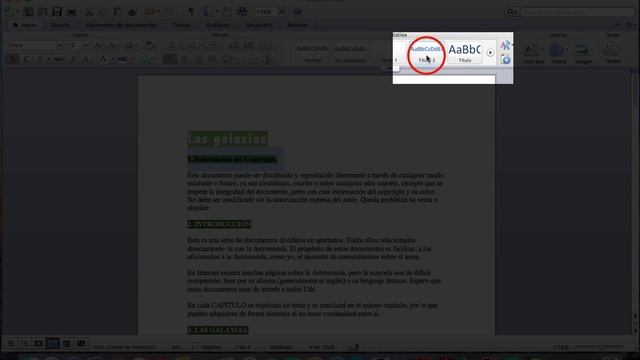 Como crear tabla de contenido para word mac