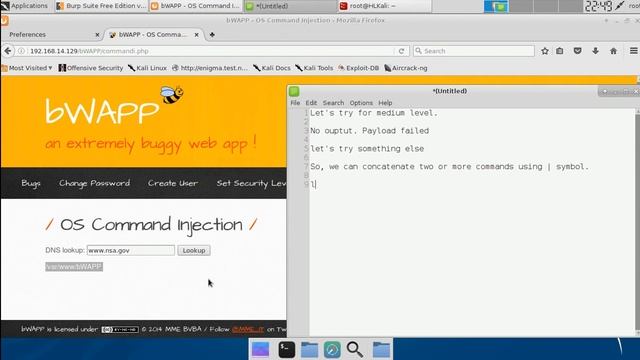 [All levels] bWAPP OS Command Injection смотреть онлайн