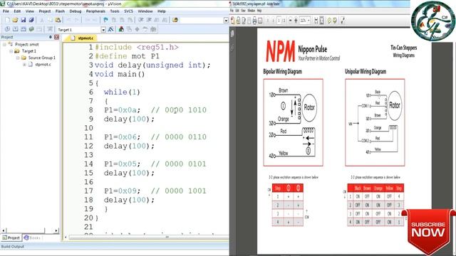 8051 Project 12: How To Interface Stepper Motor With 8051 In Tamil.