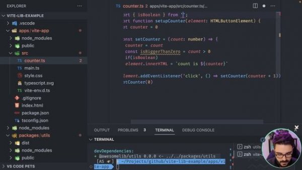 Create a library using Vite lib mode