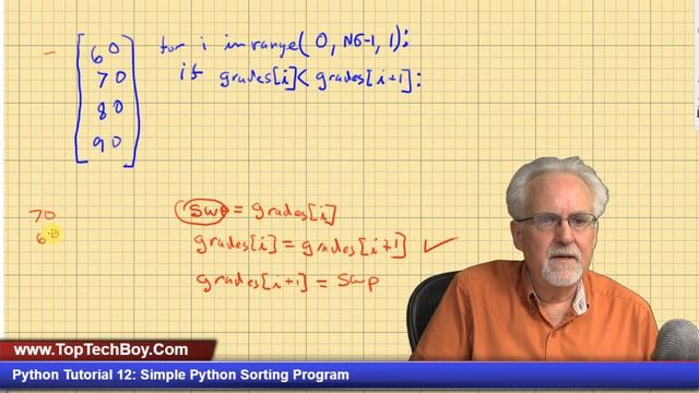 Python Tutorial 12: Simple Python Sorting Program смотреть онлайн