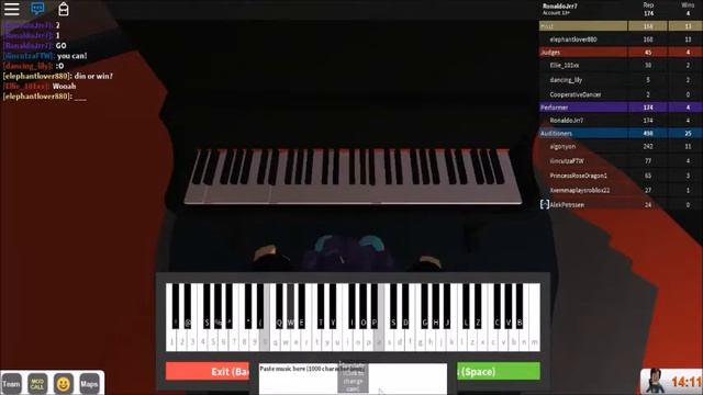 Roblox's Got Talent - PIANO HACK [JUDGES AND HOST GET IMPRESSED] смотреть онлайн