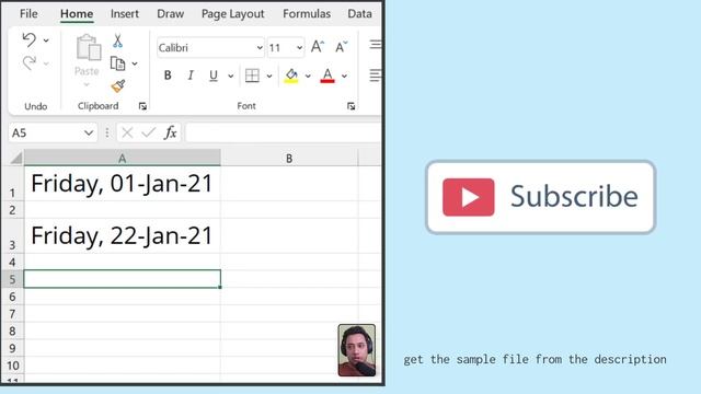 Add Week to Date | Excel Formula | Learn Excel смотреть онлайн