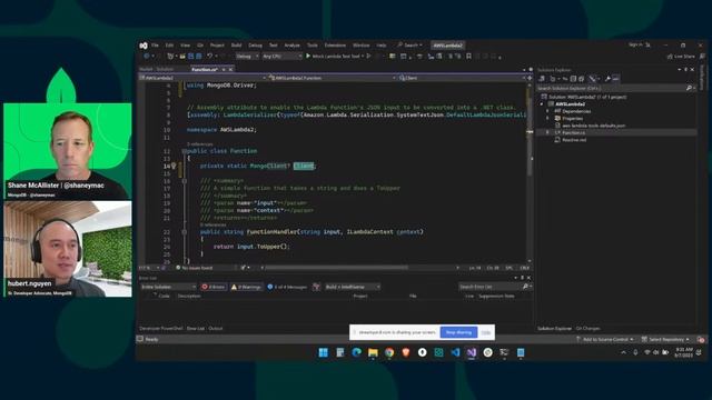 Interact with MongoDB Atlas and AWS Lambda Functions смотреть онлайн