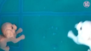 Барби купает Челси.