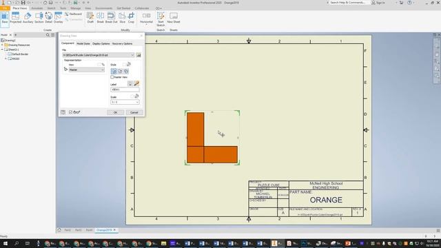 Creating a Drawing Sheet in Inventor смотреть онлайн