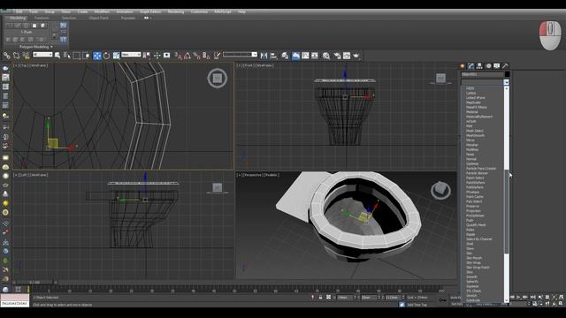 Моделирование унитаза (Урок 3d max для начинающих) low poly смотреть онлайн