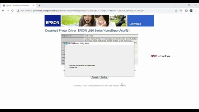 Epson L810 Printer Driver Download & Installation In Windows 10 ll മലയാളം смотреть онлайн