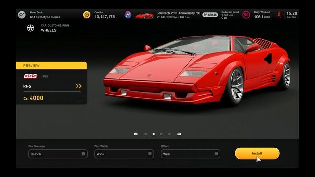 Gran Turismo 7 - Lamborghini Countach 25th Anniversary '88