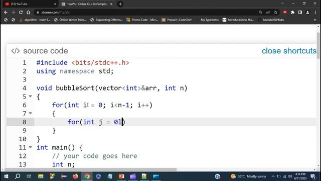 Bubble Sort Algorithm | O(N^2) Solution with Example | Sorting Algorithm смотреть онлайн